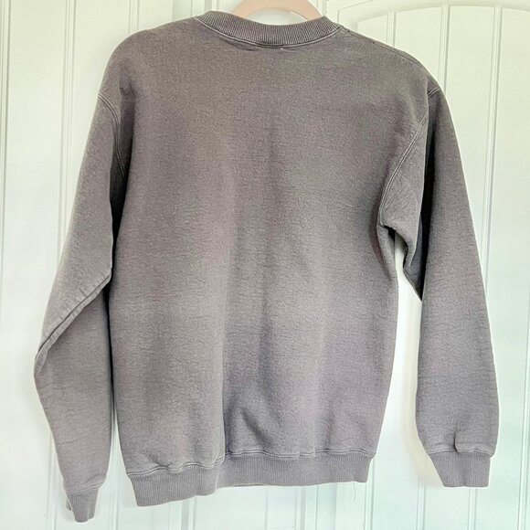 VINTAGE Bubba Gump Shrimp Co. Crew Neck Stupid is as Stupid Does Grey Sweatshirt - Picture 4 of 7